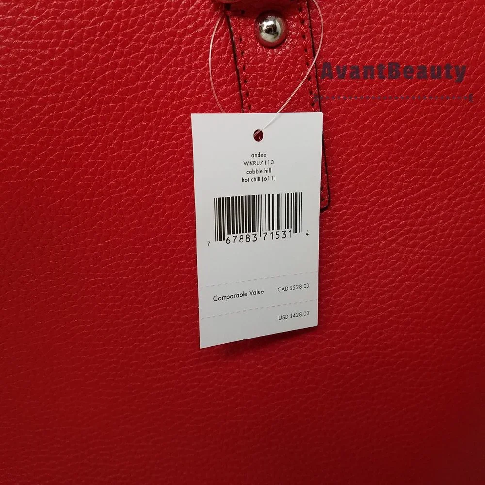 Kate Spade Andee Cobble Hill Hot Chili Tote Bag